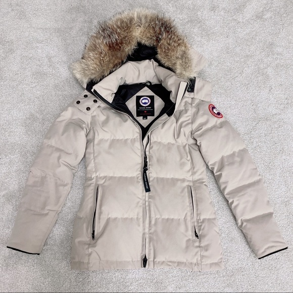 Canada Goose Light Grey Puffer Coat 